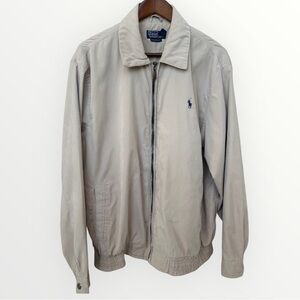 Polo Ralph Lauren Bayport-Style Zip Jacket – Custom Fit – Men’s XL Khaki Tan